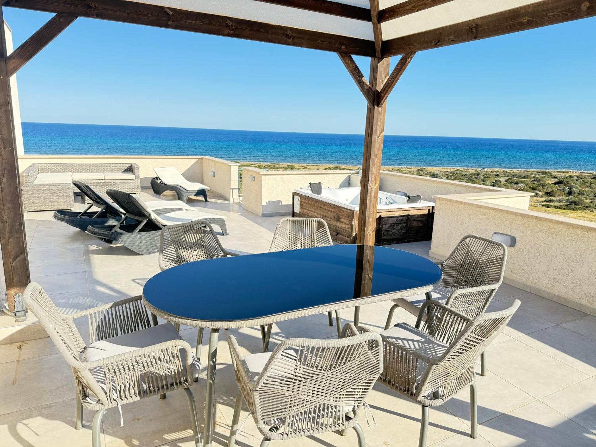 Relaxing Penthouse Suites By The Sea Vokolidha Exterior photo